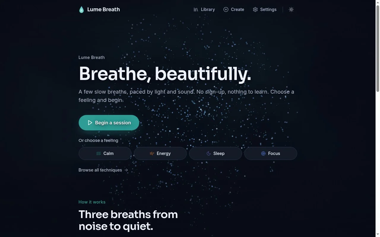 Lume Breath - Light-Guided Breathing App
