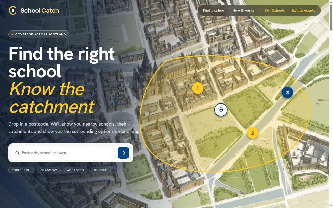 School Catch — Scotland's school catchment map